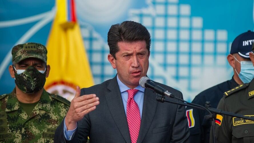 El ministro de la Defensa, Diego Molano, entregó la rendición de cuentas correspondiente al primer semestre del 2021. Foto: Getty Images