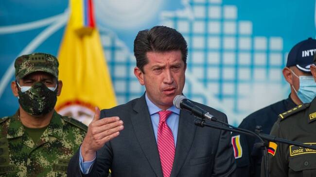 El ministro de la Defensa, Diego Molano, entregó la rendición de cuentas correspondiente al primer semestre del 2021. Foto: Getty Images