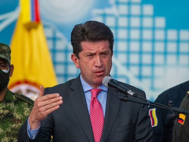 El ministro de la Defensa, Diego Molano, entregó la rendición de cuentas correspondiente al primer semestre del 2021. Foto: Getty Images