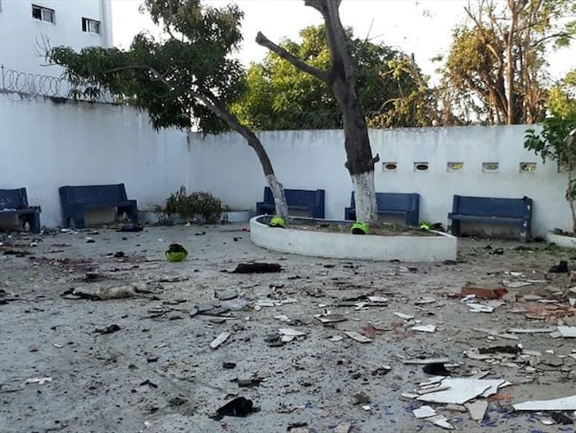 Cuatro policías muertos y 42 heridos tras atentado en Barranquilla. Foto: Colprensa