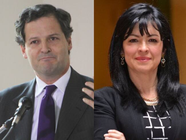 Sergio Jaramillo y Mónica Cifuentes Osorio. Foto: Colprensa / Twitter @MCifuentesO