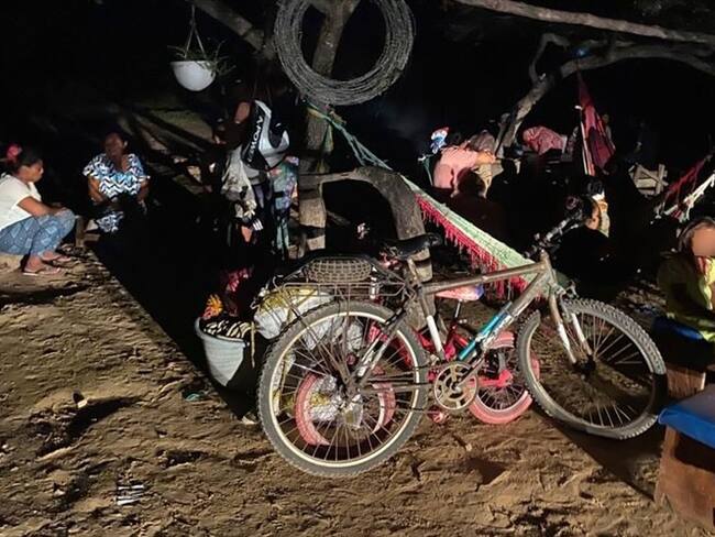 La comunidad indígena aseguró que fue notificada de que debía abandonar las tierras en las que ha vivido 20 años porque, al parecer, tienen dueño. Foto: Rafael Aristizábal