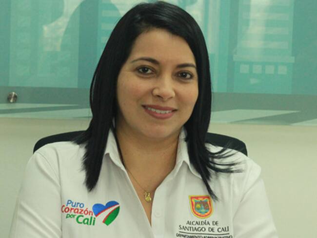 Directora del Departamento Administrativo de Contratación Pública, Alejandra María Puentes. Foto: Alcaldía de Cali
