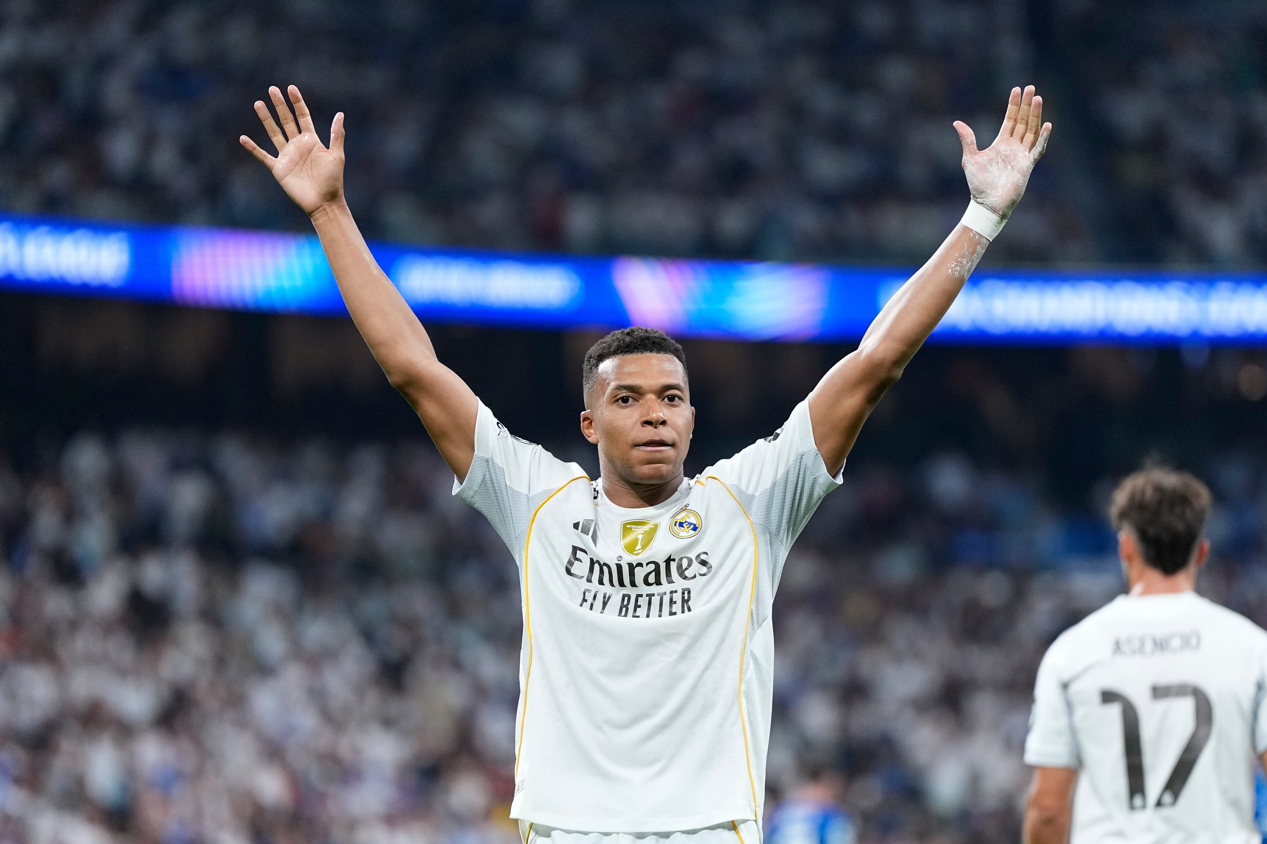 Kylian Mbappe celebra su gol ante el Marsella en Champions League FOTO: Oscar J. Barroso/Europa Press via Getty Images