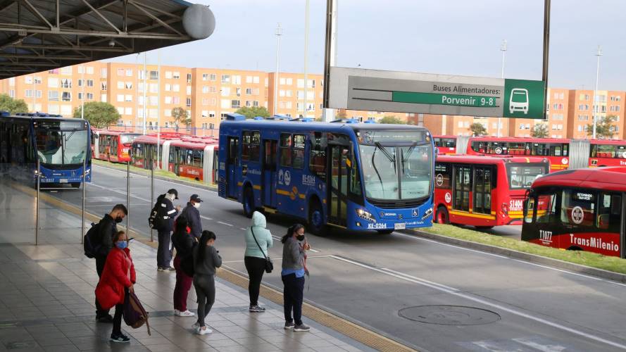 Transmilenio en Bogotá. Créditos: Colprensa