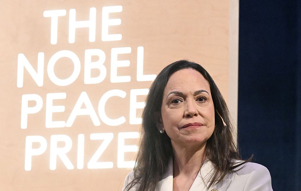 María Corina Machado en Oslo, Noruega, el 11 de diciembre de 2025. FOTO: by Rune Hellestad/Getty Images