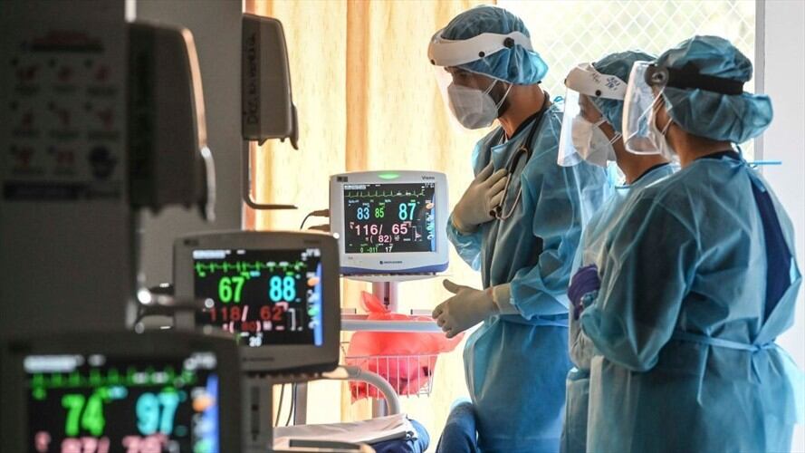 En Barranquilla solo quedan disponibles 134 camas de UCI, que equivalen solo al 19.4% de la capacidad instalada. Foto: Getty Images / JOAQUIN SARMIENTO