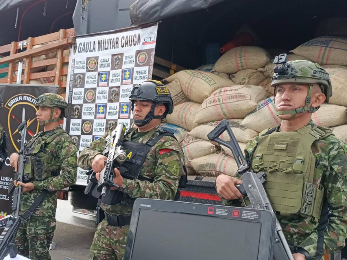 Ejército capturó a seis hombres por intimidación, hurto y extorsión a caficultores del Cauca