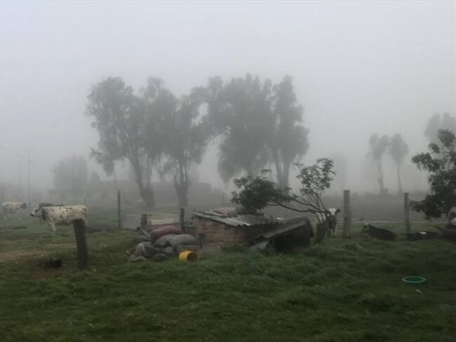 El gobernador de Boyacá, Ramiro Barragán, confirma más de 300 hectáreas afectadas y 250 familias damnificadas por los efectos de las heladas. . Foto: Cortesía.
