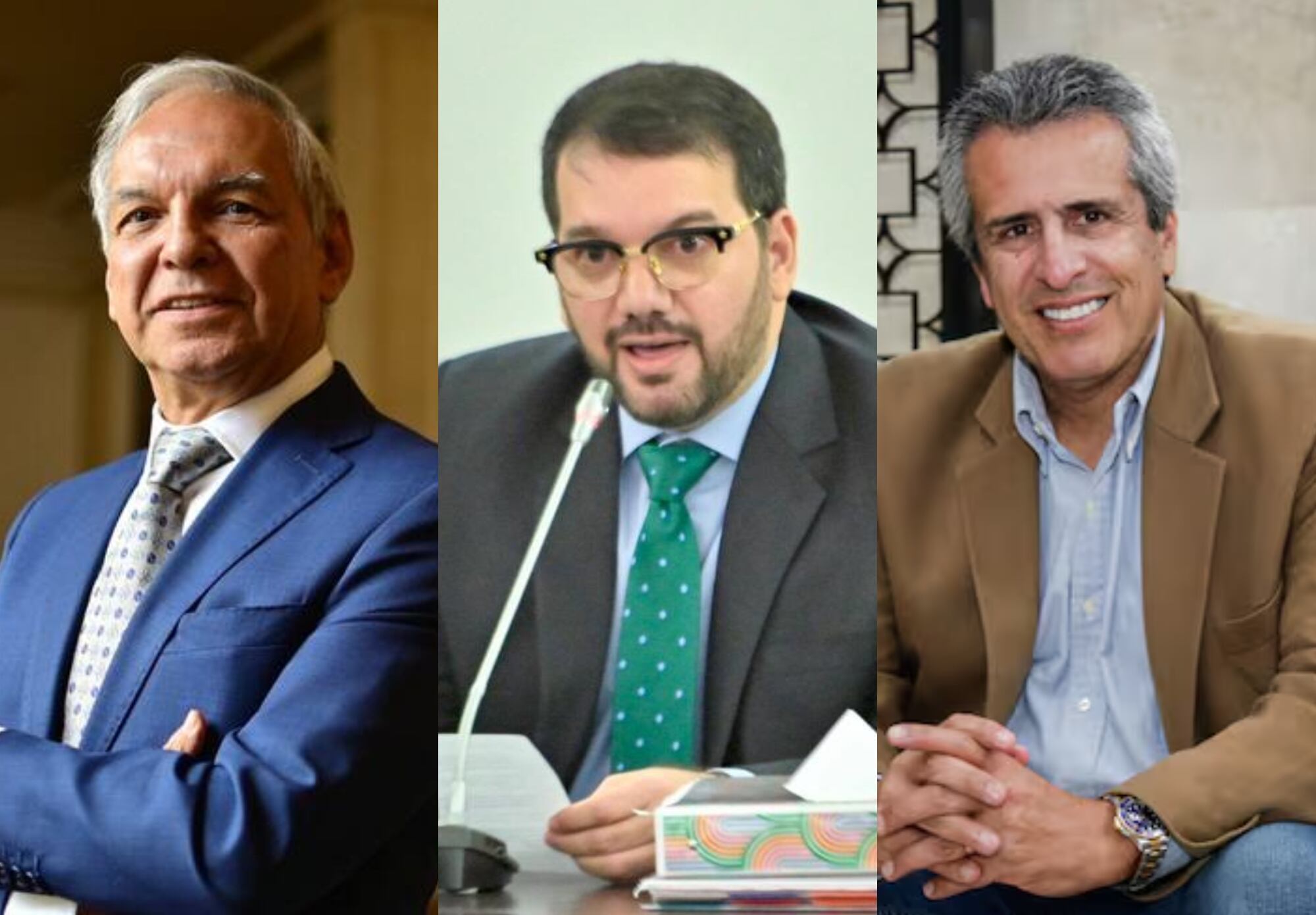 Ricardo Bonilla, Julio Elías Chagüi y Luis Fernando Velasco