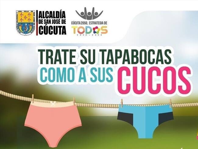 “Trate su tapabocas como a sus cucos”, la curiosa campaña de la Alcaldía de Cúcuta