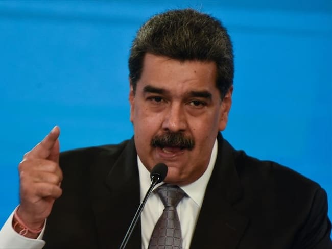 Nicolás Maduro, en una alocución presidencial en el Palacio de Miraflores. Foto: Getty Images