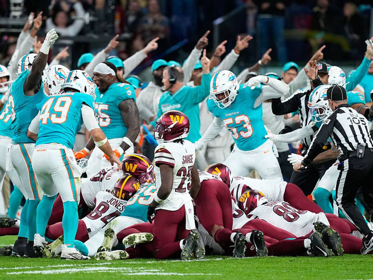 Los Dolphins derrotaron 16 - 13 a los Commanders en el primer partido de la NFL en España