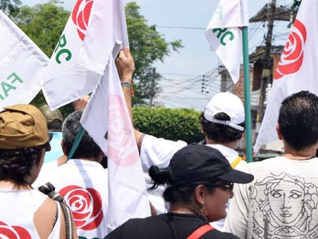Excombatientes de las Farc en Norte de Santander se suman a la caravana por la vida. Foto: Cortesía