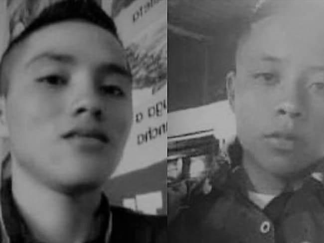 Yeison Fajardo Ruiz de 15 años y Alejandro Fajardo Ruiz de 16 años de edad. Foto: Cortesía