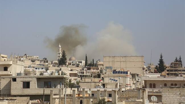 En febrero fueron asesinados 246 civiles en Siria. Foto: Agencia Anadolu