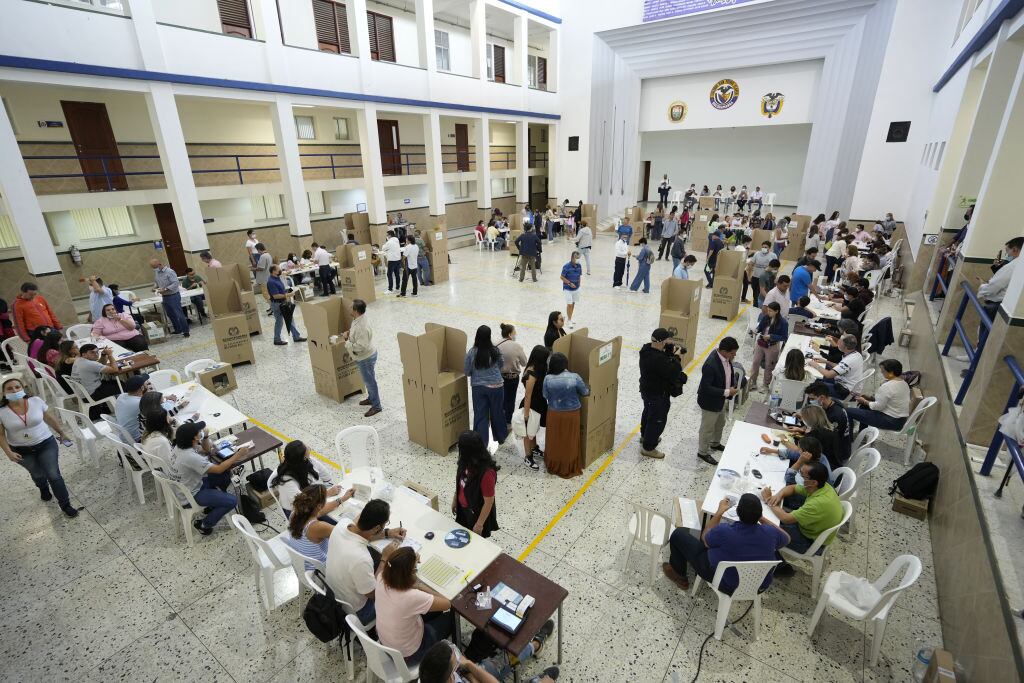 Imagen de referencia de votaciones en Colombia. Foto: Getty Images.