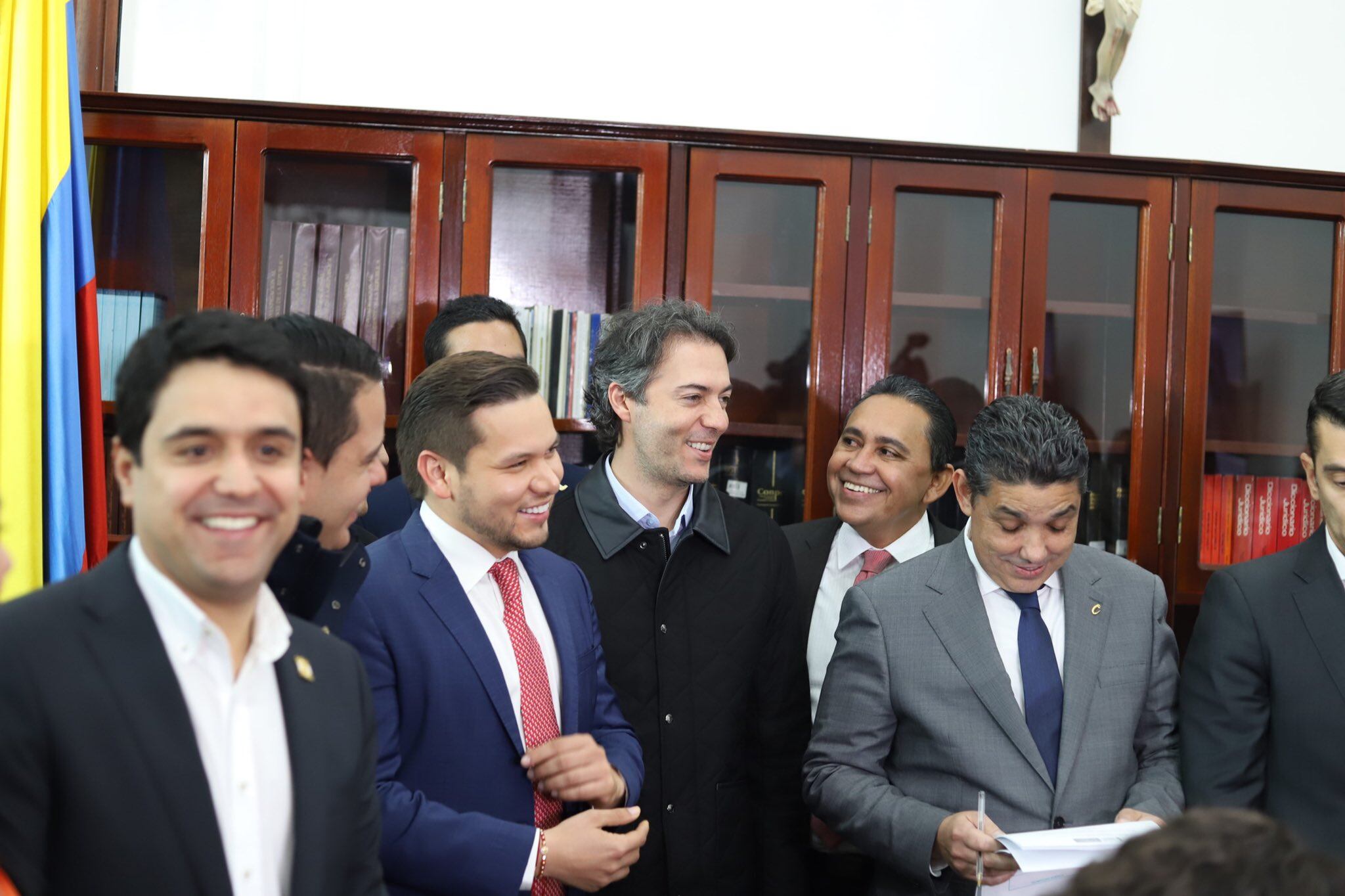 Andrés Calle y Juan Diego Echavarría. Foto: representante Andrés Calle