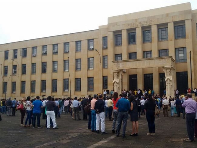 Cierran el palacio de justicia de Bucaramanga por crisis carcelaria. Foto: La W.