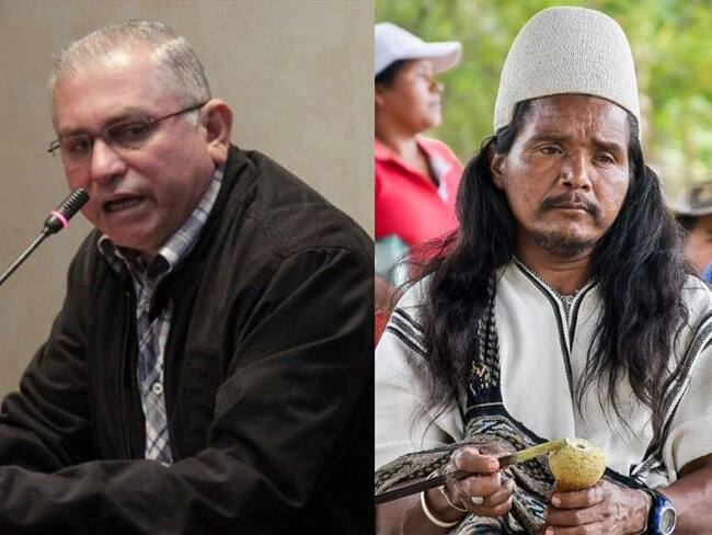 Alias 'El Canoso' (izquierda) y un indígena colombiano imagen de referencia (derecha). Fotos: Suministradas.