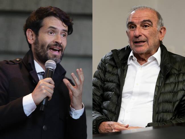 Juan Carlos Losada, representante del Partido Liberal y Humberto De La Calle. Fotos: Colprensa.