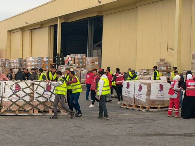Ayuda humanitaria para Gaza imagen de referencia. Foto: Getty Images.