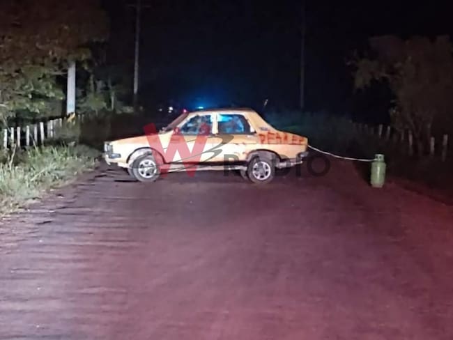 Incomunicación vial entre Tibú y Cúcuta por vehículo y cilindro sospechoso. Cortesía W Radio