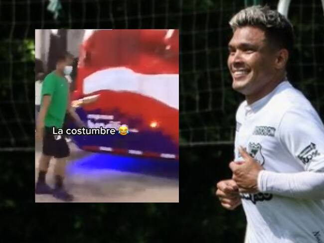 Video: Confundido, Teófilo Gutiérrez casi se sube al bus del Junior