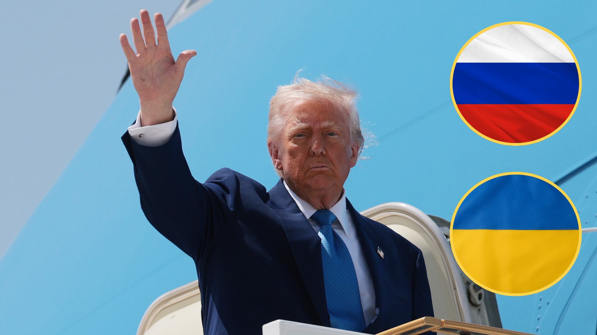 Donald Trump. Foto: Win McNamee/Getty Images - Banderas: Getty Images.