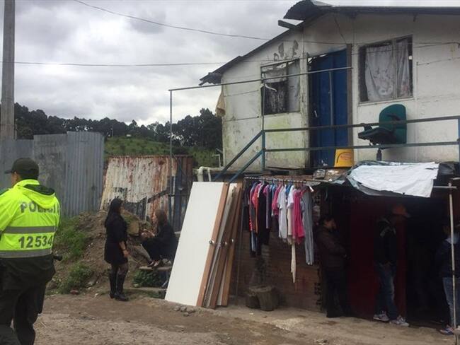Casa de los familiares de Yuliana Andrea Samboní Muñoz, la niña de 7 años que fue violada por el arquitecto Rafael Uribe Noguera. Foto: Cortesía/ @McamilaOrozco.