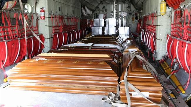 Llegan a Cali los cuerpos de colombianos fallecidos en accidente en Ecuador . Foto: Erika Rebolledo