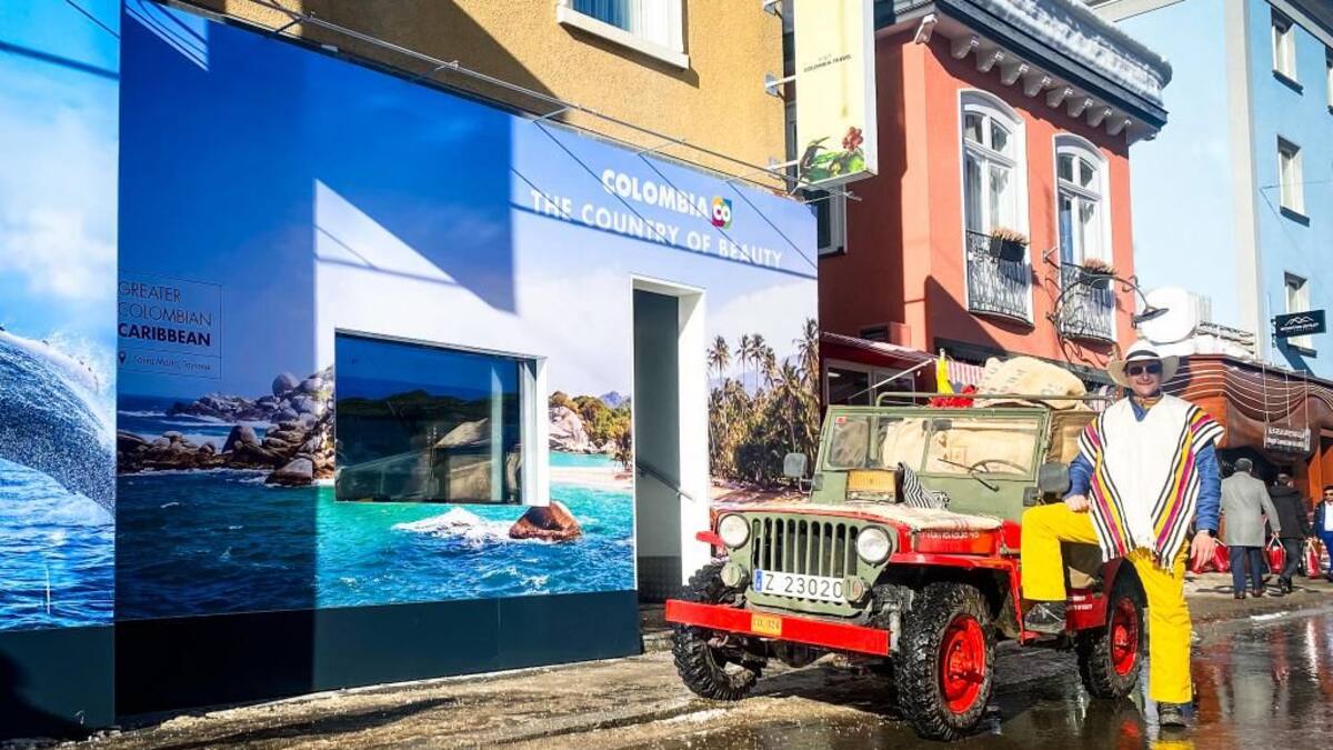 Esta es la casa que el Gobierno alquiló en foro mundial en Suiza para promocionar el país