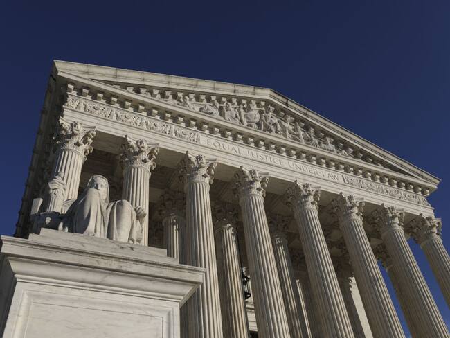 WASHINGTON D.C., UNITED STATES - DECEMBER 28: The Supreme Court of the United States building are seen in Washington D.C., United States on December 28, 2022. (Photo by Celal Gunes/Anadolu Agency via Getty Images)