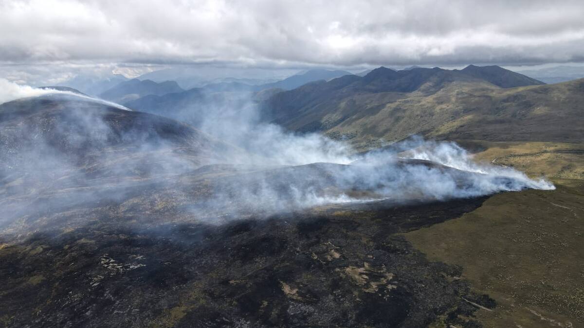 Heladas e incendios han afectado más de 17 mil hectáreas en Boyacá