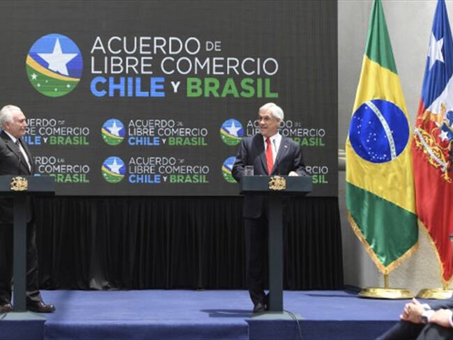 Chile y Brasil firman un TLC a pocos días del fin del mandato de Temer. Foto: Agencia Anadolu