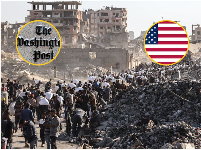 The Washington Post reveló un plan de EEUU para Gaza que plantea desplazar a toda la población. Foto: Getty Images/ EFE.