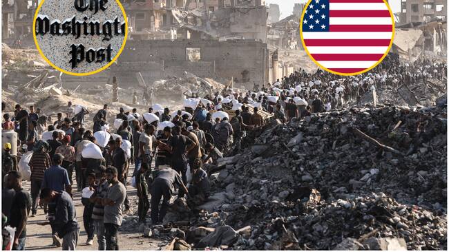 The Washington Post reveló un plan de EEUU para Gaza que plantea desplazar a toda la población. Foto: Getty Images/ EFE.