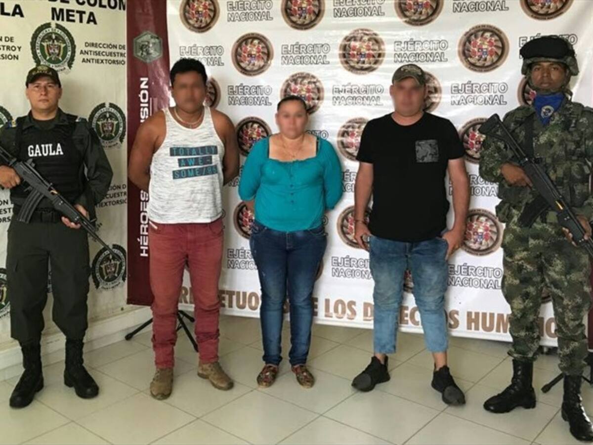Capturan a tres presuntos miembros de Los Puntilleros en el Meta