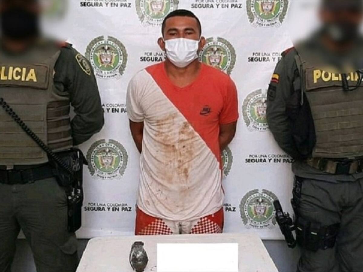 Capturan a un hombre con granada en el departamento de Córdoba
