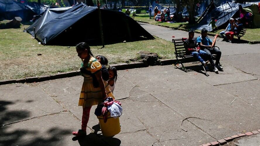 Indígenas Emberá. Foto: Colprensa / MARIANO VIMOS