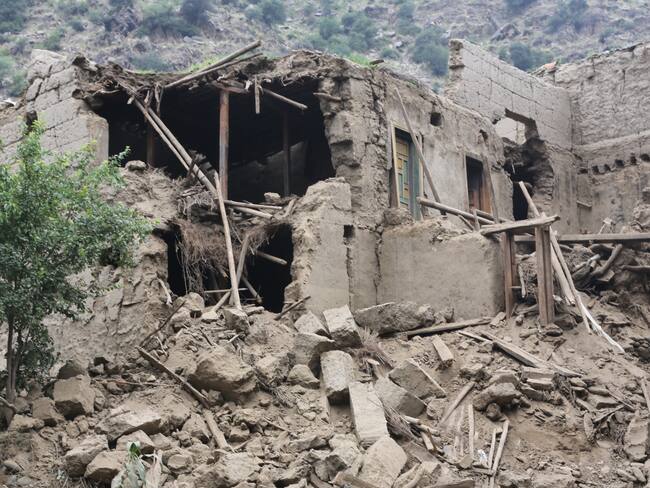 Sismo en Afganistan. Foto: Stringer/Anadolu via Getty Images