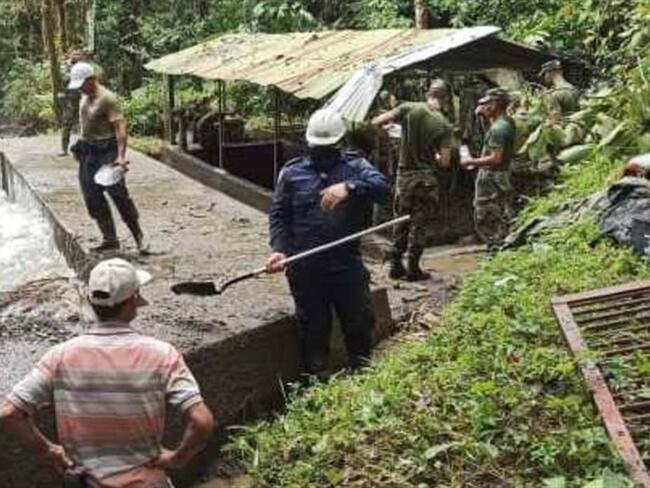 Acueducto de Pueblo Rico, Risaralda. Foto: Gobernación de Risaralda