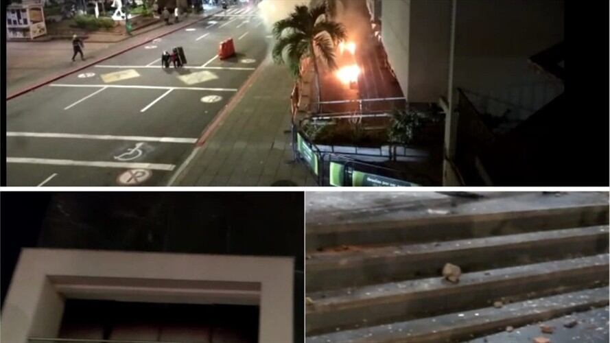 Alcaldía de Floridablanca . Foto: tomada del video.