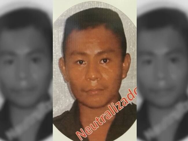 Alias Gabriel, quien sería jefe de la comisión financiera, cayó en un bombardeo y asalto aéreo de la Fuerza Pública. Foto: Fuerzas Militares