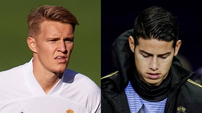 Comparan el caso de Odegaard con el de James en el Real Madrid. Foto: Getty Images: Alex Caparros - David S. Bustamante/Soccrates