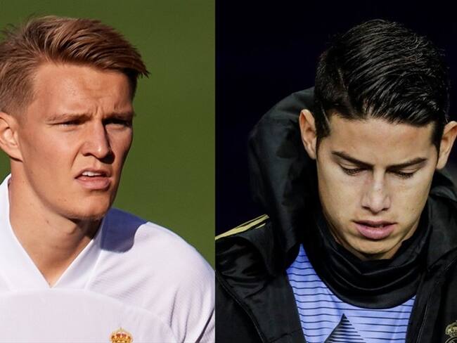 Comparan el caso de Odegaard con el de James en el Real Madrid. Foto: Getty Images: Alex Caparros - David S. Bustamante/Soccrates
