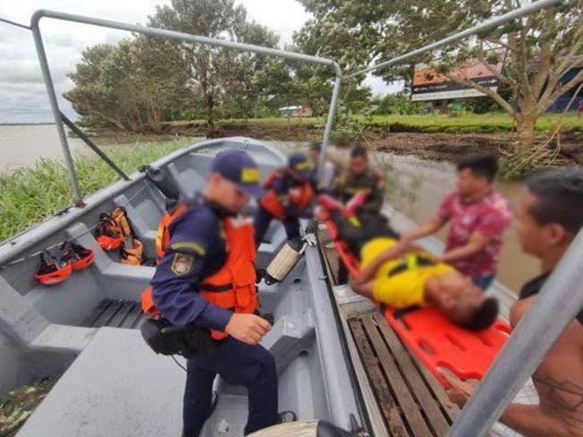 El choque armado se registró en el sector Las Palmas, sobre el río Naya, zona rural del distrito. Foto: Armada Nacional.