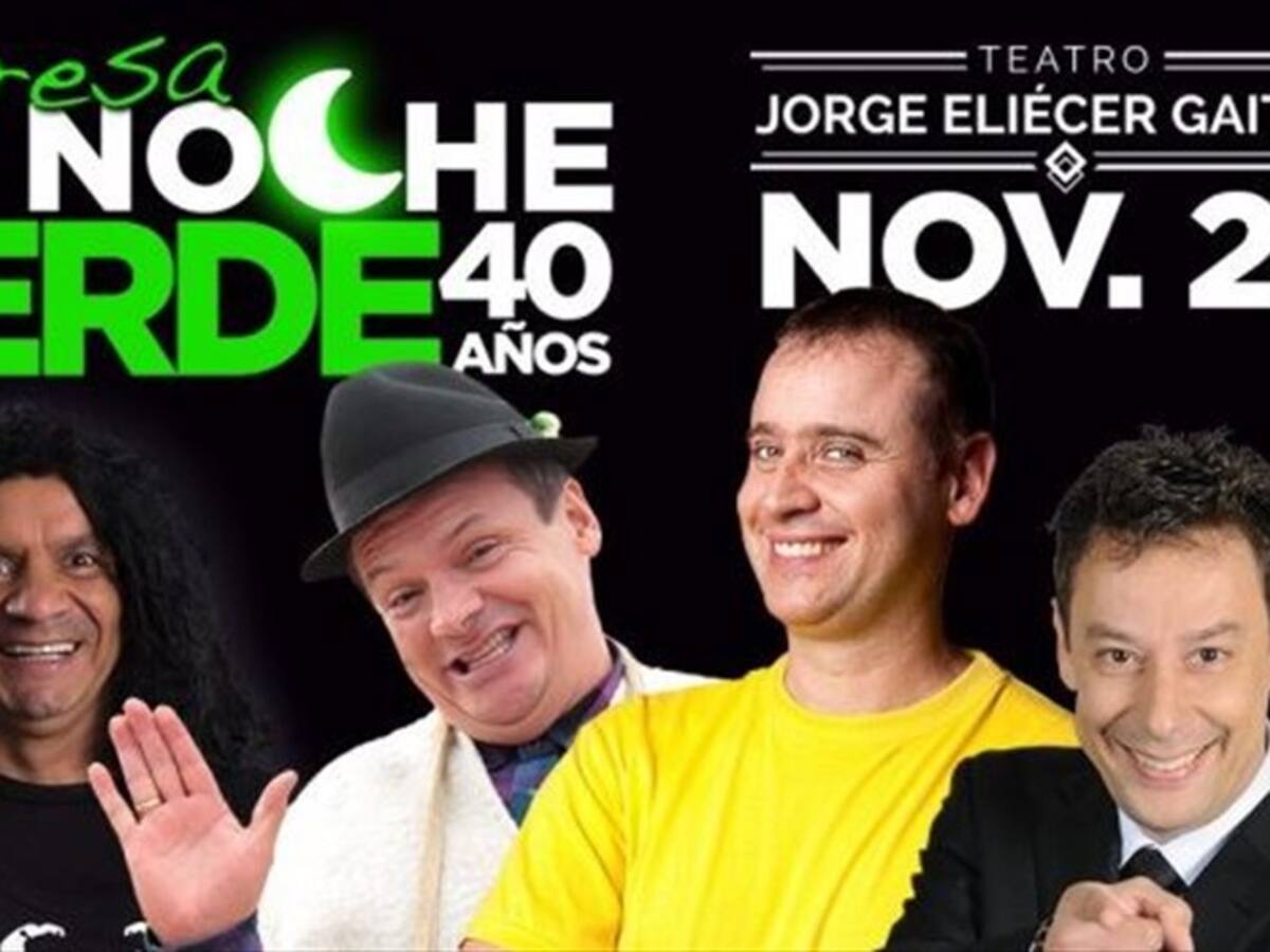 Regresa la comedia ‘La noche verde’ en el Teatro Jorge Eliecer Gaitán
