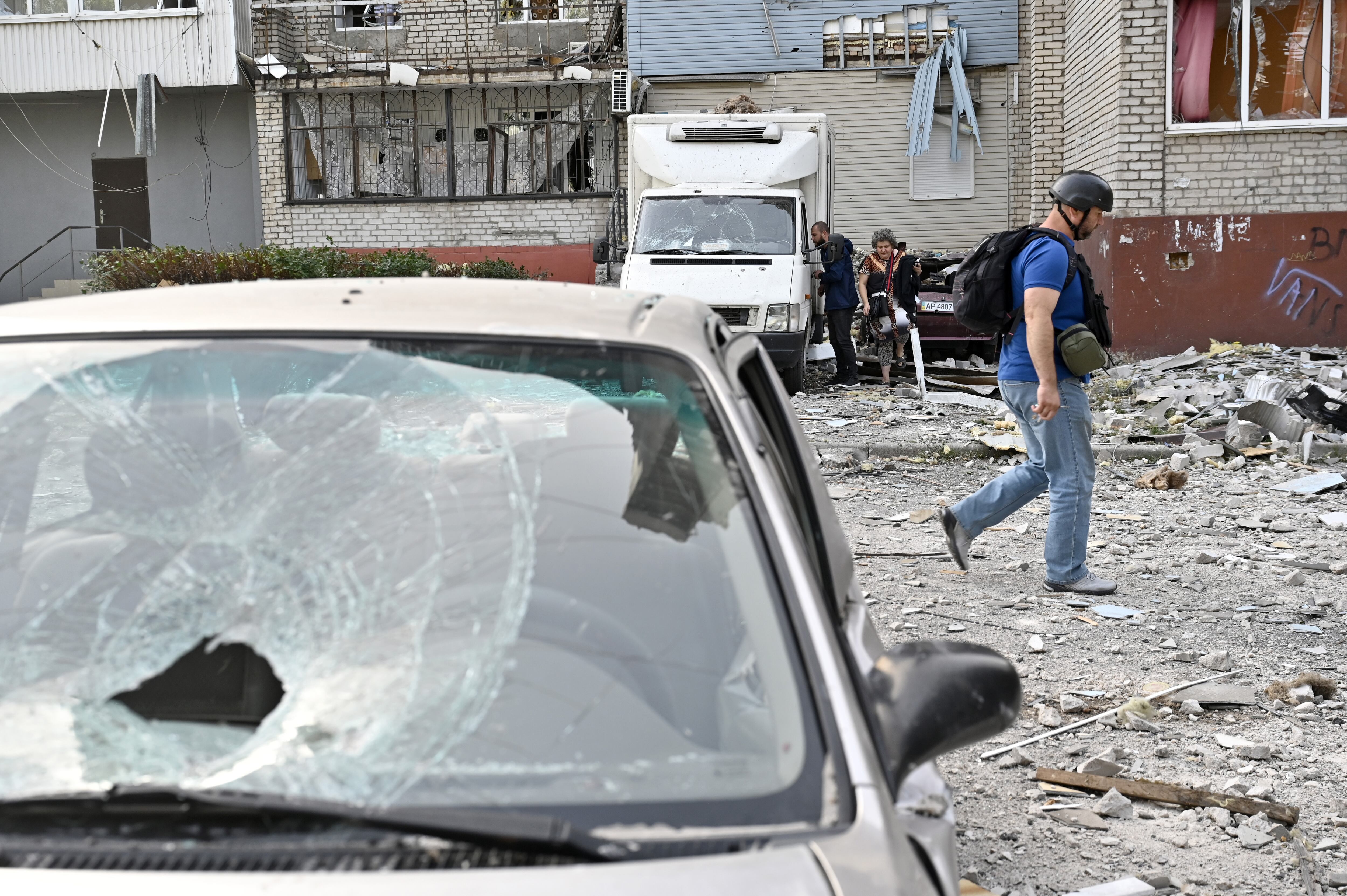 Ataques en Zaporiyia FOTO:Dmytro Smolienko / Ukrinform/Future Publishing via Getty Images