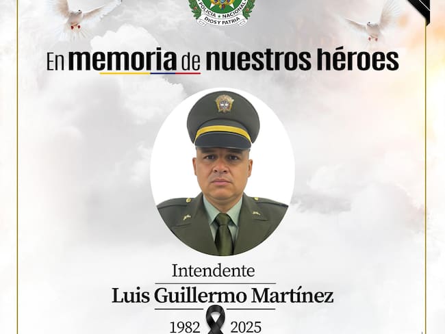 Intendente Luis Guillermo Martínez. Crédito: Policía Nacional.